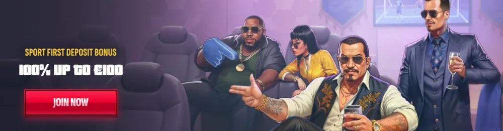 Mafia Casino mafia-themed sports deposit bonus banner